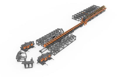 数控钢筋弯弧弯曲生产线