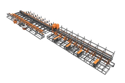全自动剪切弯曲生产线
